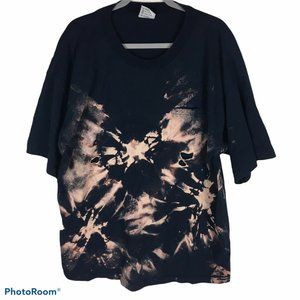 Bleach Dyed Distressed  TShirt Size 2XL Tye Dye